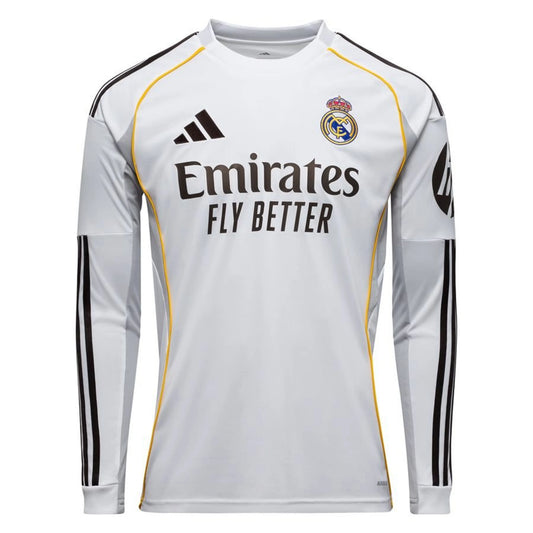 Real Madrid Long Sleeve Jersey Home 2025/26