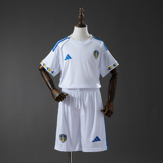 Leeds United 25/26 Home Kids Kit Fan Jersey