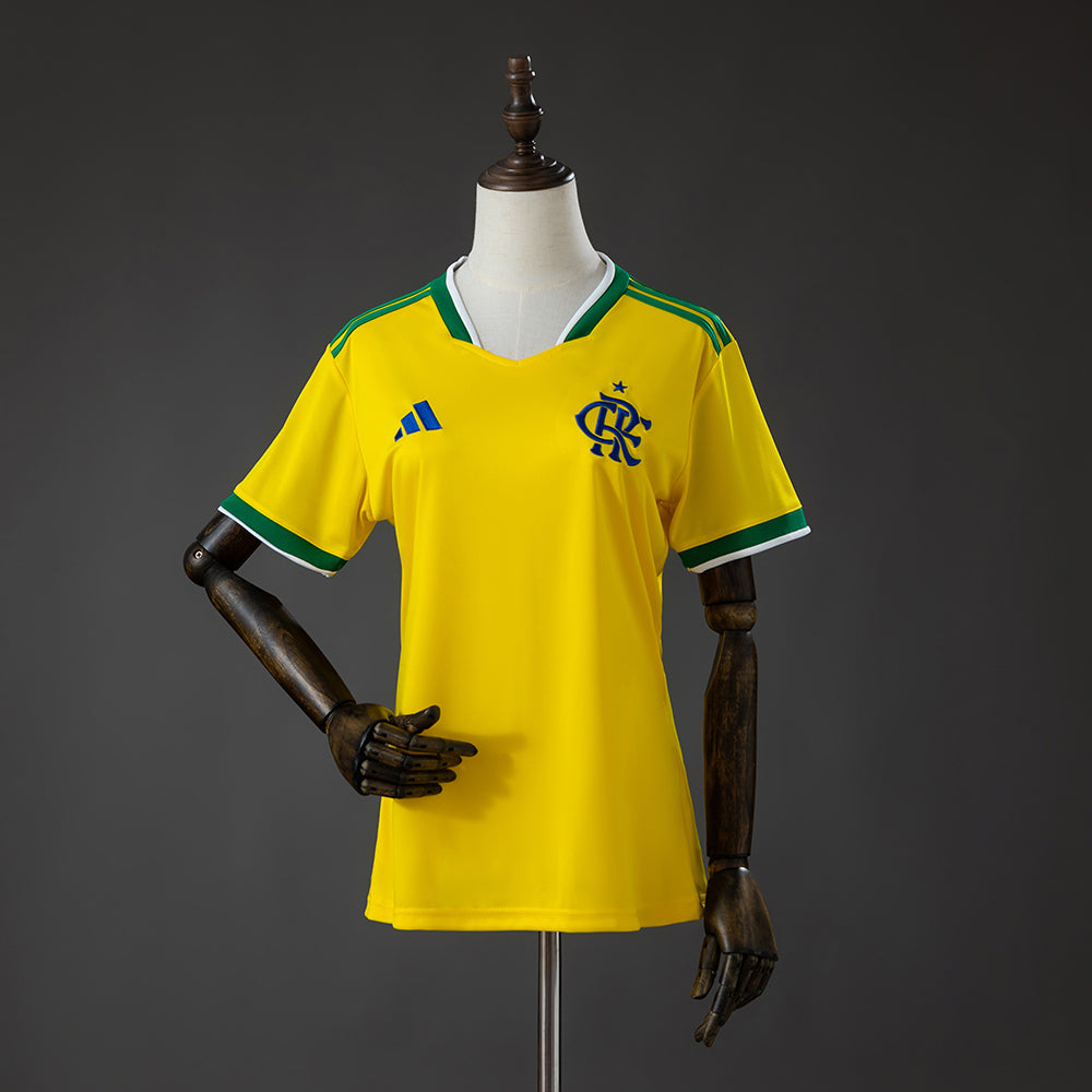 26/27 Flamengo Special Edition Women Yellow Fan Jersey