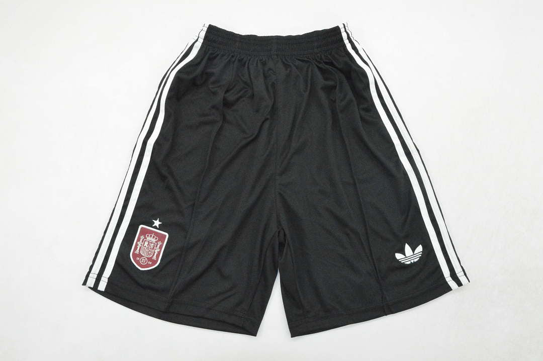 2026 Spain Black Goalkeeper Shorts