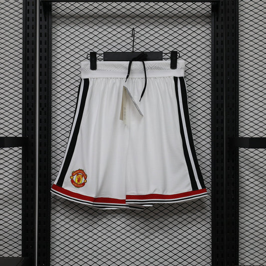 2026/27 Manchester United Home White Stadium Jersey Shorts