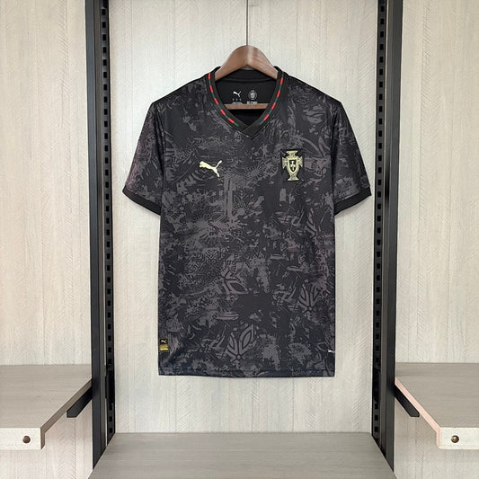 2025/26 Portugal Black Training Fan Jersey