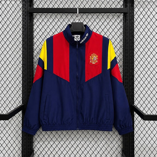 2026 Spain World Cup Windbreaker Jacket Navy Red